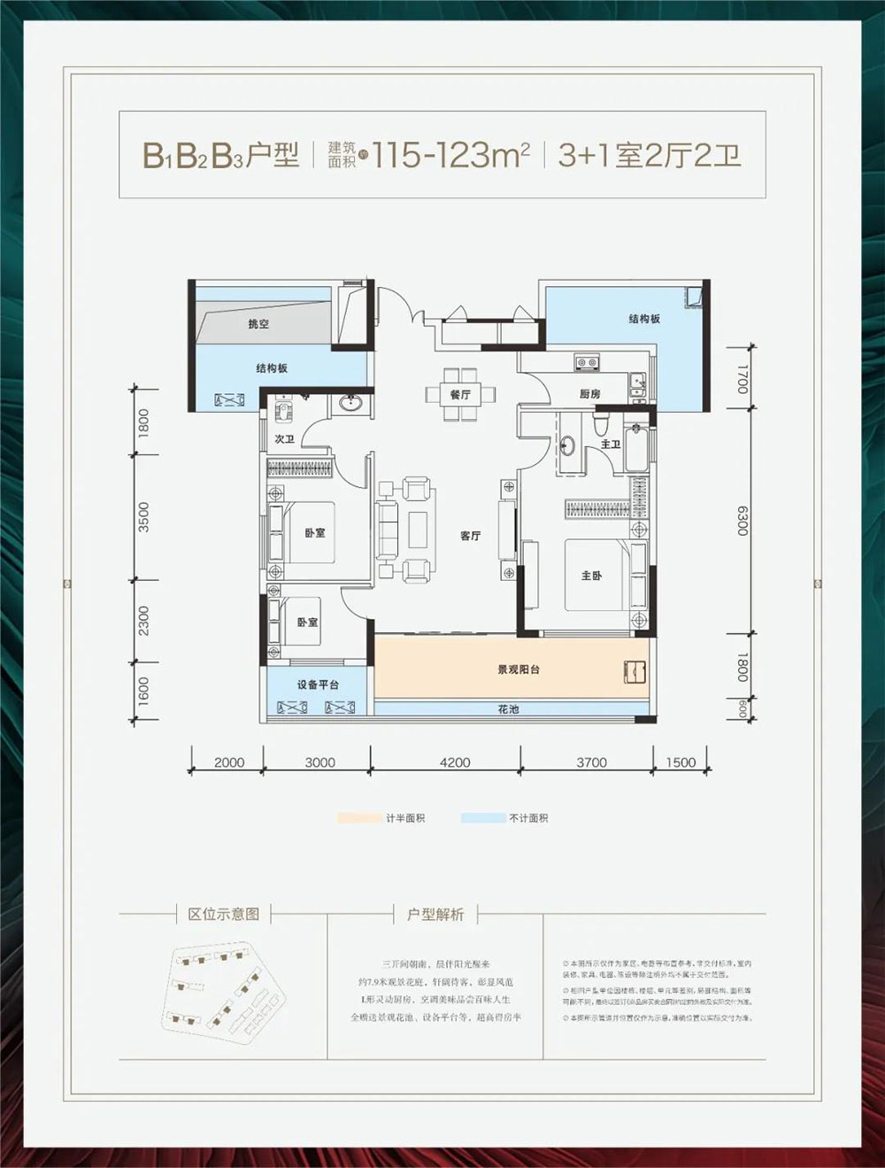 益阳-桃江县青春里铂樾府为您提供该项目B户型图片鉴赏