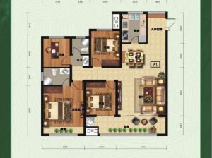 益阳-南县幸福家园为您提供A1户型鉴赏