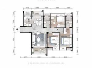 益阳-赫山区建工城城市之光为您提供B户型鉴赏