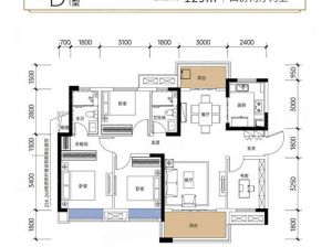 益阳-高新区保利时光印象为您提供D户型鉴赏